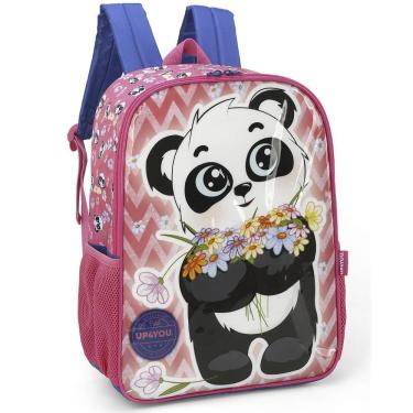 Imagem de Mochila de Costas Luxcel Up4You Panda Colorido