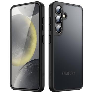 Imagem de JETech Capa Fosca para Samsung Galaxy S24 5G, Case Protetora Fina Fosca Translúcida para Celular, Capinha Anti-Impressão Digital (Preto)