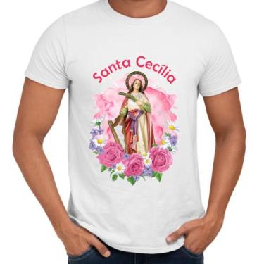 Imagem de Camisa Santa Cecília De Roma Religiosa Igreja - Web Print Estamparia
