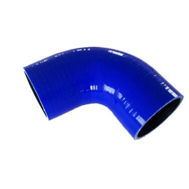 Imagem de JOIUYOLJ Mangueira de cotovelo de redução de 90 graus ID 3 a 8.0 cm (76 mm a 80 mm) para tubo de admissão de ar direto universal Turbo Intercooler reforçado 4 camadas 5,4 mm (90D-ID76-80)
