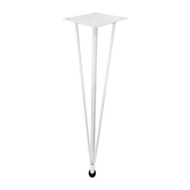 Imagem de 01 Pé De Mesa Nantes Hairpin Legs 75cm - Genus Móveis, Branca