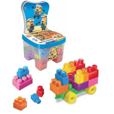 Imagem de Educadeira Cadeira Infantil Com 27 Blocos Minions Líder - Líder Brinqu