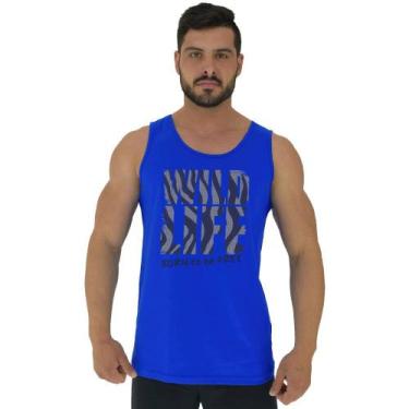Imagem de Regata Clássica Masculina MXD Conceito Wild Life, M, Azul