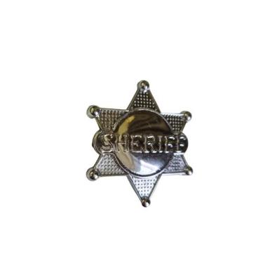 Imagem de Kit 2un Distintivo De Xerife Policial Fantasia Broche - Lynx