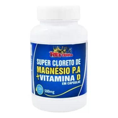 Imagem de Super cloreto de Magnesio P.A + vitamina D 120 capsulas Rei terra