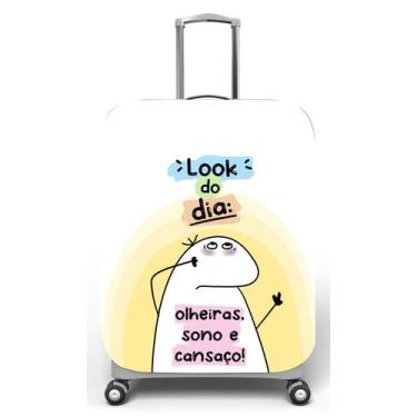 Imagem de Capa para mala de viagem M, medidas max C40x A59 x P27cm Flork look do
