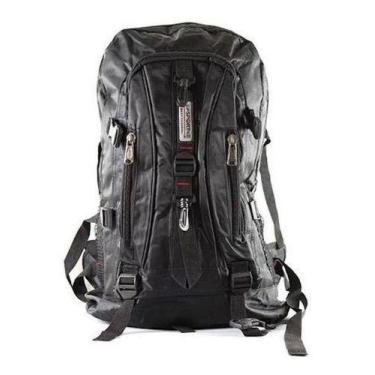 Imagem de 6 Mochilas Semi Impermeável Moto Ciclista Masculin Preta 50l - oem, Pr