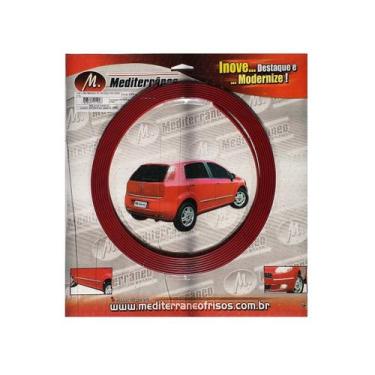 Imagem de Friso Parachoque Gol Gts Gti 87 88 89 90 91 92 93  Vermelho - Mediterr