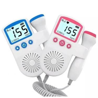 Imagem de Aparelho Portátil Ouvir Batimentos Grávida Bebê Sonar Doppler - Fetal 