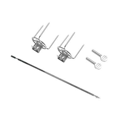 Imagem de IEUDNS Garfo de Frango Rotativo Suporte de Peru Prático Espetos de Frango Universal Rack Torrador de Frango, 34cm