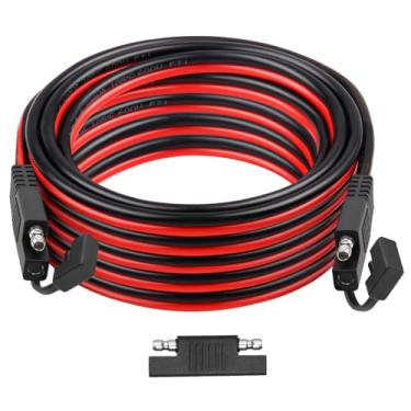 Imagem de XRDS -RF Cabo de extensão SAE 35FT–SAE para SAE Heavy Duty 10AWG fio de cobre estanhado com conectores de terminal de cabo de bateria SAE para aplicações automotivas, RV, marítimas e solares.