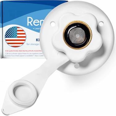 Imagem de Renator Conexão de entrada de água RV. Entrada de água da cidade RV com válvula de retenção. Entrada de enchimento de água para trailer. Conector de mangueira de água para trailer, trailer de enchimento de água da cidade. Flange de mangueira de água. Conexão de água para cidade para camper (branco).