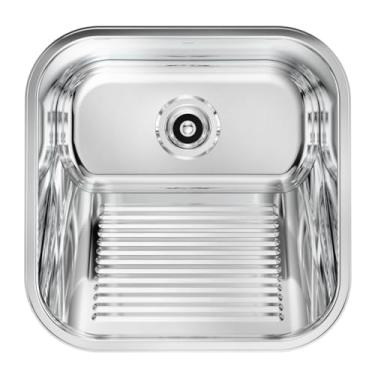 Imagem de Tanque Docol Loggica 25 L em Aço Inox Alto Brilho 40x40 cm