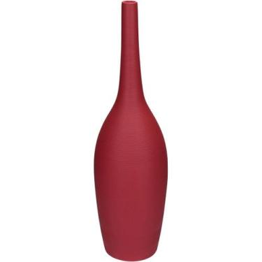 Imagem de VASO DECORATIVO ENFEITE CASA APARADOR GARRAFA HOME&CO CERÂMICA 42x12x1