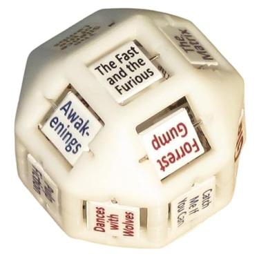 Imagem de Movie Decision Die - Using Patent Die with 54 Names of Great Movies from The Last 30 Years. Great Gift for Any Occasion, Date Night, for Him Her, Anniversary Decision Dice