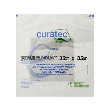 Imagem de Curatec Curativo de Carvão Ativado com Prata 10,5cm x 10,5cm - 1 Unidade