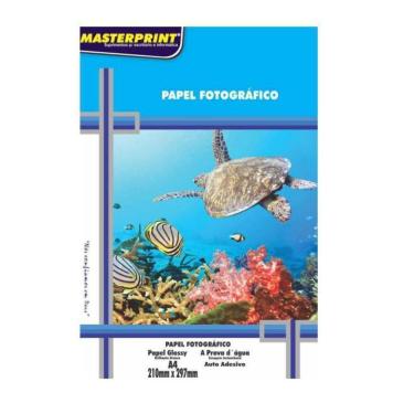 Imagem de Papel Fotográfico A4 Adesivo 115G Pacote Com 20 Folhas