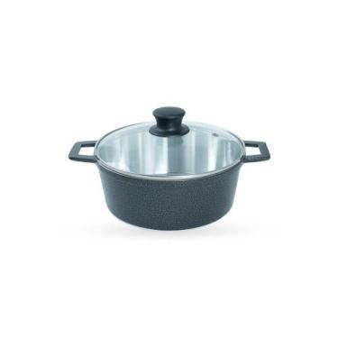 Imagem de Jogo de Panelas 5 Peças De Alumínio Fundido Com Alça De Madeira e Tamp