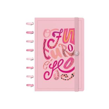 Imagem de Caderno de Disco ISCOOL Capa Dura Verbo Livre O Futuro é Hoje Rosa P