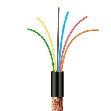 Imagem de Cabo Manga 6x26 AWG - com Blindagem Preto - 50 Metros