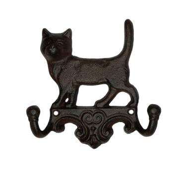 Imagem de MfhdgXAvs Gancho de parede animal de ferro fundido, 1 peça de casaco decorativo rústico e porta-chaves para toalhas, chapéus, piscina e pátio - Ganchos de ferro forjado resistentes para banheiro