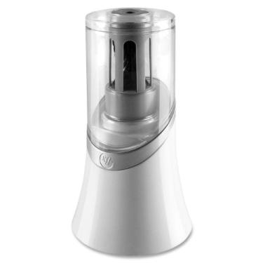 Imagem de Apontador de lápis, elétrico, 11,5 cm x 13,5 cm x 13,5 cm, prata