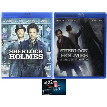 Imagem de Generic Sherlock Holmes Um, Dois, O Jogo Das Sombras - Conjunto De Blu-Ray Com Dupla Sessão, Inclui Cartão Arte Impressão Brilhante Do Filme Take