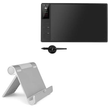 Imagem de BoxWave Suporte e suporte compatíveis com Huion Inspiroy WH1409 V2 - Suporte de alumínio VersaView, suporte portátil para visualização de vários ângulos