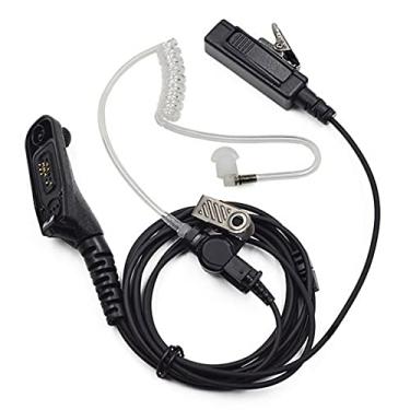 Imagem de Pacote com 2 fones de ouvido de 2 fios, bobina de ouvido, microfone de áudio compatível com Motorola Cls1110 CLS1410 DTR410 PR400 RDU4100 RDU4160D RMU2040 RMU2080D RMU2080 rádio de redução de ruído bidirecional