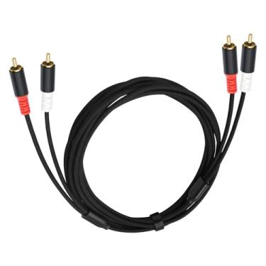 Imagem de Colaxi Conector de cabo de áudio para amplificador de TV Cabo de áudio 2 RCA para 2 RCA Cabos de extensão fáceis de usar para DVD, TV, alto-falante de, 7.6 Milhões