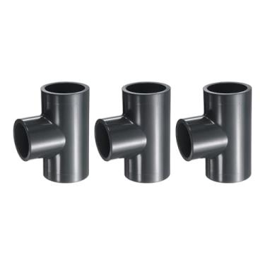 Imagem de HARFINGTON 2 peças de encaixe de PVC 3 vias conector de 3 vias acoplamento de tubulação de grau de construção de móveis acessórios de cotovelo para esgoto encanamento tubo de drenagem suprimentos de