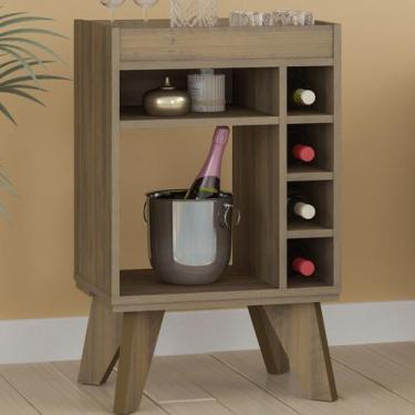 Imagem de Bar Adega Drink com Nichos Pinho - Artely - Artely Móveis, Marrom