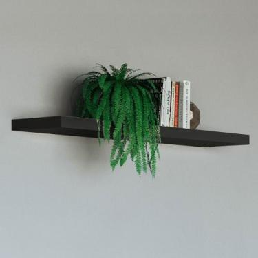 Imagem de Prateleira 150 Cm 100% Mdf Tb184 Preto Fosco - Dalla Costa, Preto