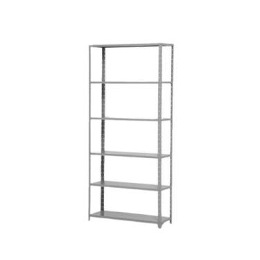 Imagem de Estante de Aço Leve com 6 Bandejas Reguláveis Cinza 30cm S/A - S.A GON