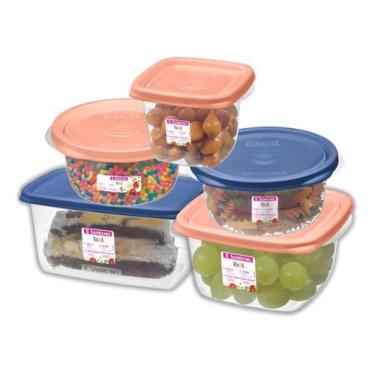 Imagem de Potes Plástico Sanremo 05 un - 280ml-230ml-200ml, Rosa