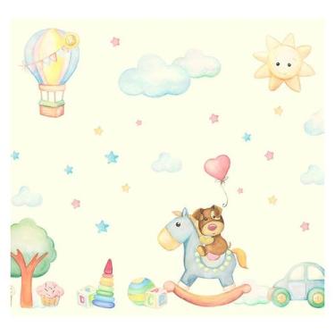 Imagem de Papel de Parede Adesivo Infantil Ursinho Quarto - 756pcp - Allodi