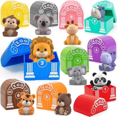 Imagem de Learning Toy Aigybobo Safari Animals para crianças de 1 a 3 anos