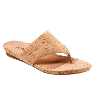 Imagem de SoftWalk Sandália feminina Chandler Slide, Cortiça natural, 10 Narrow
