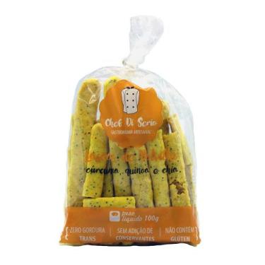 Imagem de Biscoito de Polvilho de Cúrcuma, Quinoa e Chia Sem Glúten Chef Di Séri