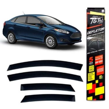 Imagem de Calha De Chuva Ford New Fiesta Sedan 2011 Até 2018 Acrílica
