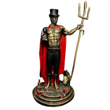 Imagem de Imagem Exu tranca rua lápide Estatua em Resina 30 cm