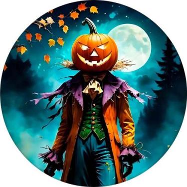 Imagem de Painel para Festa de Halloween Decoração Casa e Aniversário Abóbora As