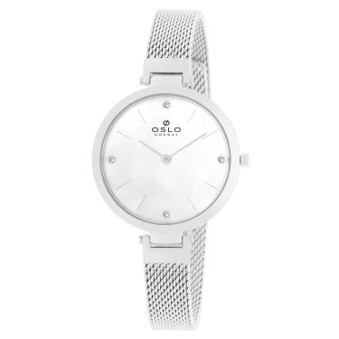 Imagem de Relógio Oslo Feminino Ref: Ofbsss9t0007 B1sx Slim Prateado