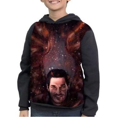 Imagem de Moletom Infantil Lúcifer Morningstar Luci Série - smoke, Preto, 12