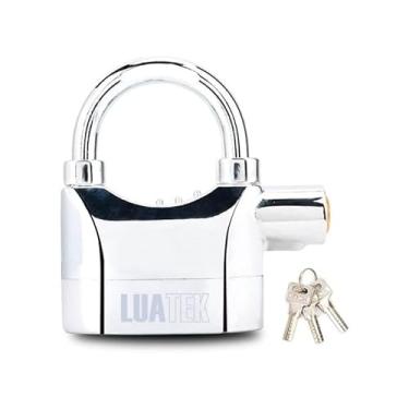 Imagem de Cadeado Antifurto com Alarme [Prata]