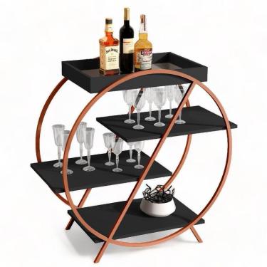 Imagem de Adega Jb 4009 Preto E Bronze Bechara