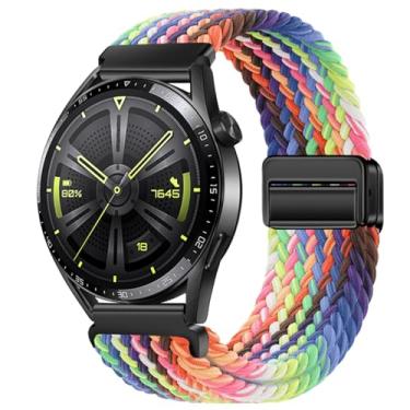 Imagem de Pulseiras magnéticas de nylon compatíveis com Samsung Galaxy Watch 6/5/4/3 Pro/Classic/Sport/Gear S3/S2 Frontier/Active, 20 mm e 22 mm para relógio Samsung Watch 47 mm, 46 mm, 45 mm, 44 mm, 43 mm, 42 mm, 41 mm e 40 mm