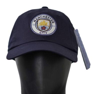 Imagem de Boné Manchester City SuperCap Escudo Bordado Aba Curva - Masculino Tamanho:Único;Cor:Azul