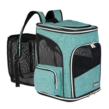 Imagem de BAGLHER Mochila Expansível Para Transporte De Animais De Estimação, Mochila Para Animais De Estimação Para Gatos Pequenos, Cachorrinhos, Cães, Coelho, Mochila Ventilada Aprovada Pela Companhia Aérea P