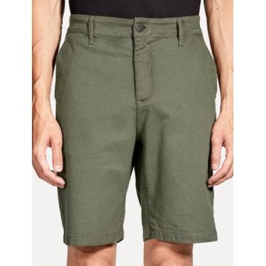 Imagem de Bermuda Aramis Masculina Chino Canvas Verde Militar Tamanho:44, 44